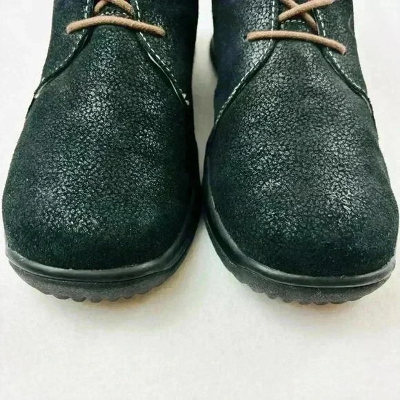 Jambu Rossella Black Metallic Suede Memory Foam Water Resistant Booties Size 9M - Picture 6 of 10